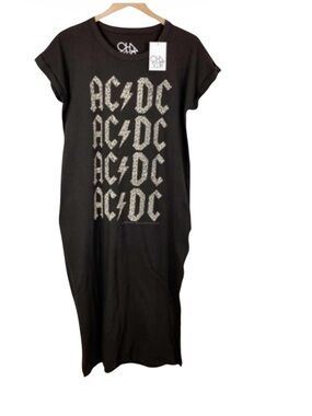 CHASER Oversized VTG/Inspo Grung Rock Band Tee Maxi Tee Retro T-Shirt Dress⭐️